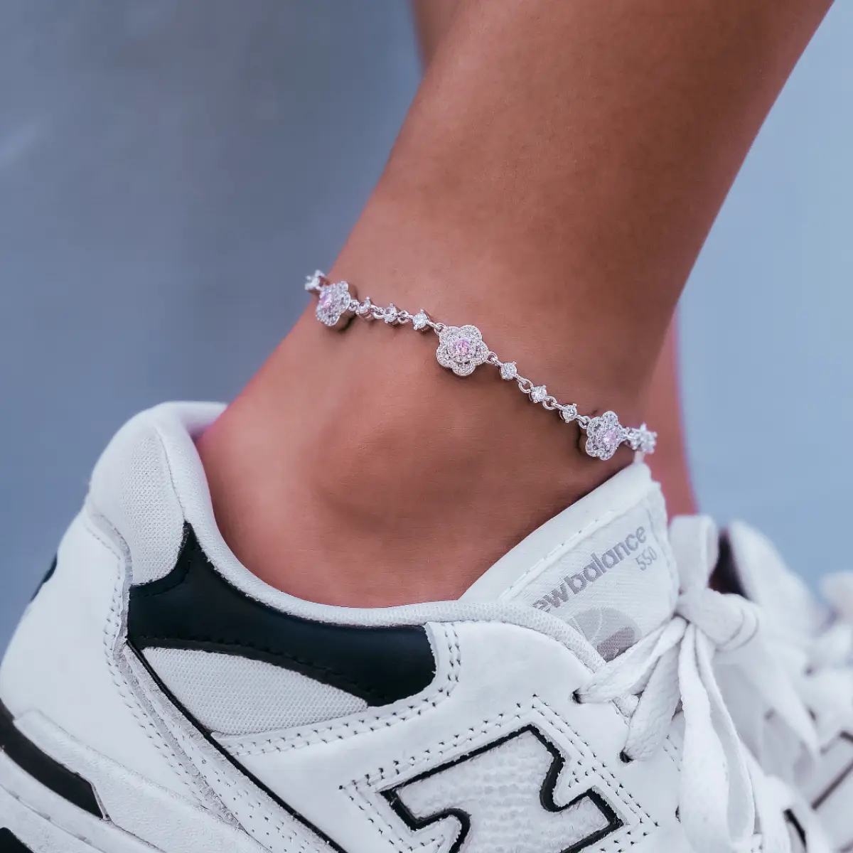 GLD Daisy Anklet in White Gold - Perfect Gift #TikTokShopBackToSchool