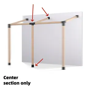 BRAXEN  Wallmount Pergola Bracket Kit for 4"x 4" (Actual 3.6" X 3.6")  Lumber，3pcs (1pcs 4-Way15°Brackets , 2pcs Base) DIY Post Base Kit,  Easy Installation Wooden Beams for Gazebos, Patio Pergolas, Log Cabin Outdoor