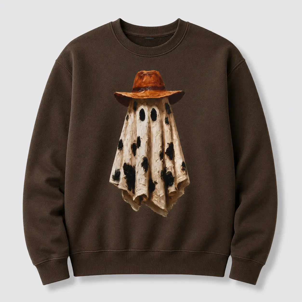 Cowboy Ghost Sweatshirt, Western Halloween Crewneck, Spooky Cowgirl Graphic, Fall Season Outfit