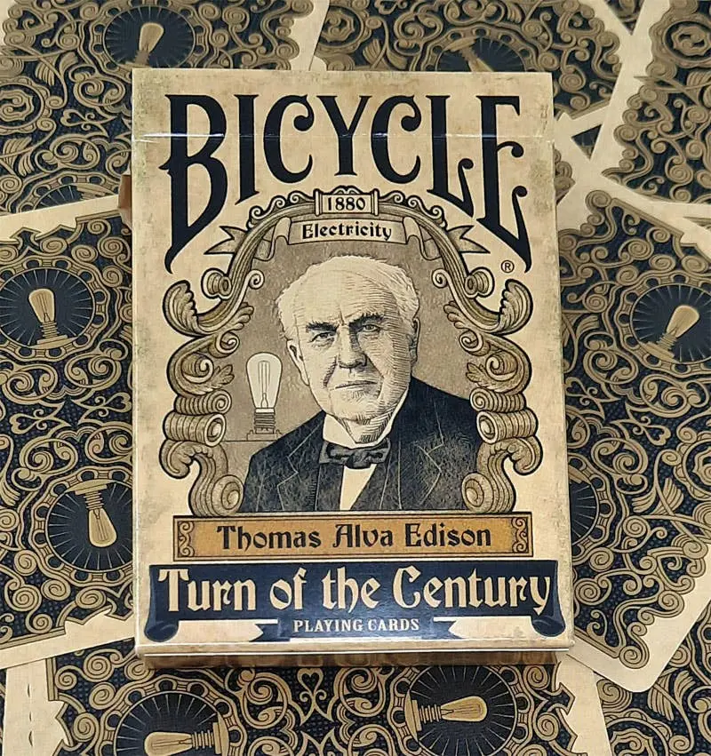 Vintage Limited-Edition Science-Theme Playing Cards, Turn-of-the-Century Electricity-Themed Bicycle Playing Card Deck, Bicycle Playing Cards