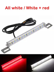 New Universal LED Car License Plate Light High Quality 12V Brake Lamp Tail Light High Brightness Reverse Light Dual Color Led Light Bar