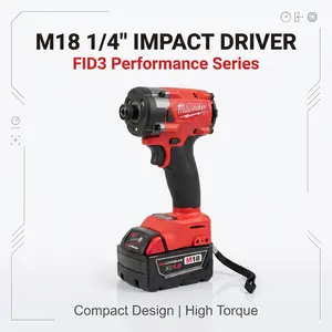 Milwaukee M18 18V Impact Driver Set Including 6.0Ah Battery , Multi-Purpose Ratchet Wrench set