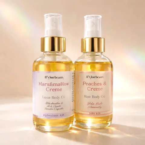 LUXE BODY OIL - Vegan, Hydrating, Antiaging 4oz Moisturizing Blend with Vitamin E & Almond Oil for Radiant Skin