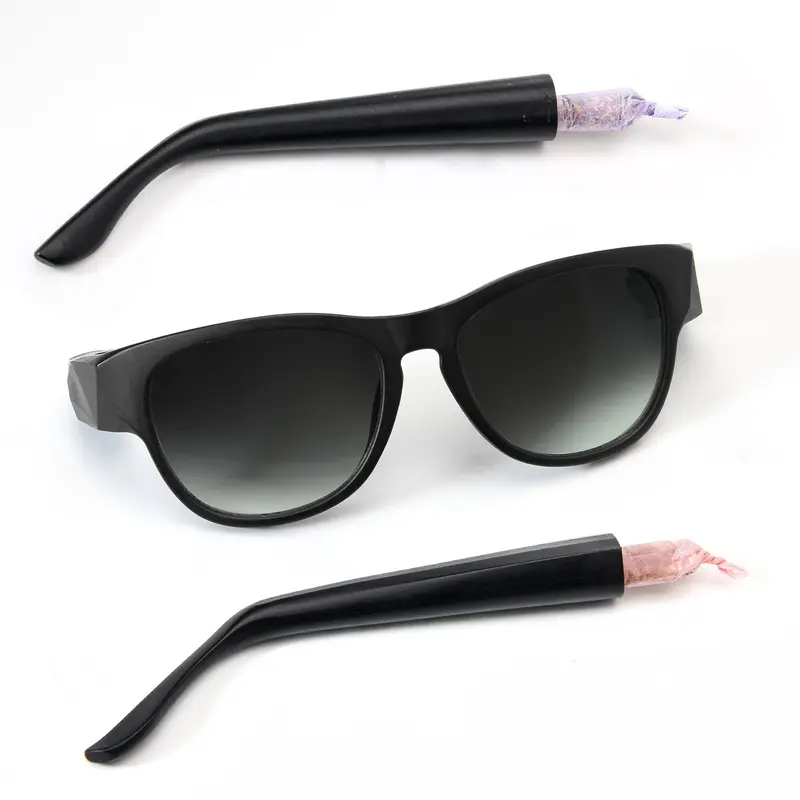 Men Sunglasses With Hidden Storage Function,Matte Black Retro Multi-functional Trendy Square Framed Sunglasses for Driving and Fishing,Summer Trendy Sunglasses,Vintage Square Sunglasses, Fashionable Sunglasses