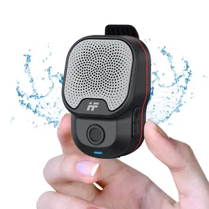 AIFA Bluetooth Portable Speaker, Clip On, IPX7 Water-Resistant, Noise Cancel Mic for Hands-Free Music and Calls, Compact Design