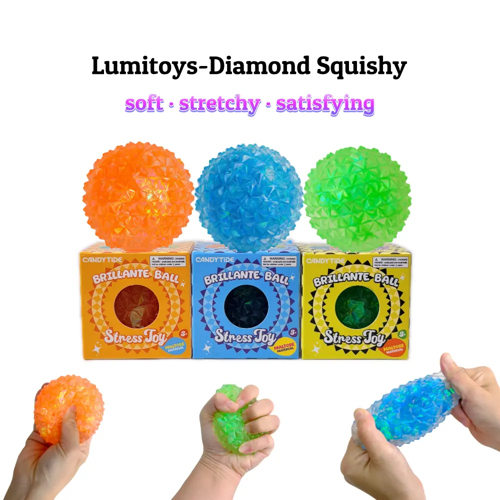 Diamond Squishy Stress Ball  for Anxiety, Focus & Everyday Calm Toy for Adults and Kids