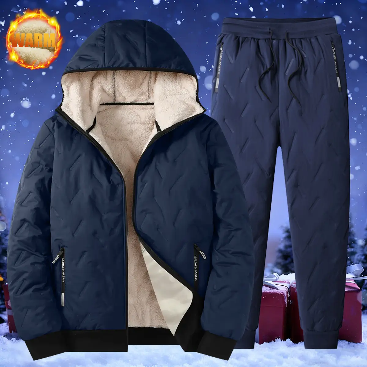 Navy Blue Top - Navy Blue Jogger Pants