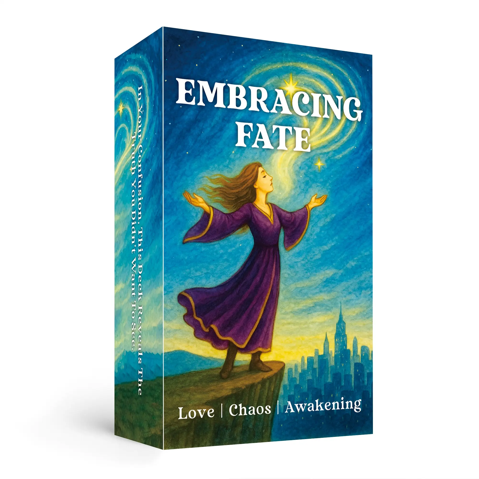 13x8cm Embracing  Fate  Love Tarot Card Deck, Classic Tarot Cards, Durable Tarot Cards, 78 Cards for Divination Games, Overcome Obstacles and Unexpected Challenges, Tarot Card Set