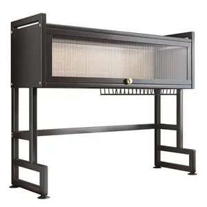 （Live Only) Over The Sink Dish Drying Rack 3 Tier Large Dish Rack Metal Over The Counter Dish Drying Rack for Kitchen Sink Shlef Adjustable (28.34"-31.49") (Black)