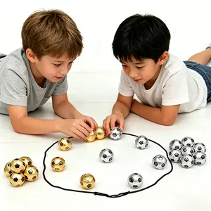 Magnetic Football chess Magnetic Chess Game with 20 balls, Magnet Game with 1 String & Portable Storage Bag, Strategy Board Game for Family Game Night, Indoor Outdoor Use for Kids Adults Attraction Game Chess Christmas Easter Strategy Chess Board