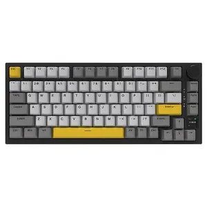 Ajazz AK820 Pro 75% Mechanical Keyboard, Gasket-Mounted Gaming Keyboard with TFT Smart Display&Knob, BT 5.1/2.4G Wireless/Type-C Wired Custom Keyboard