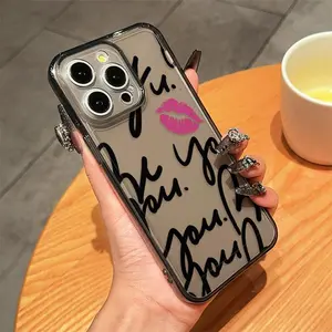 Lip Pattern Phone Case, Anti-drop Protective Phone Protector Cover, Phone Accessories Compatible with iPhone 11 12 13 14 15 Pro Max Casing