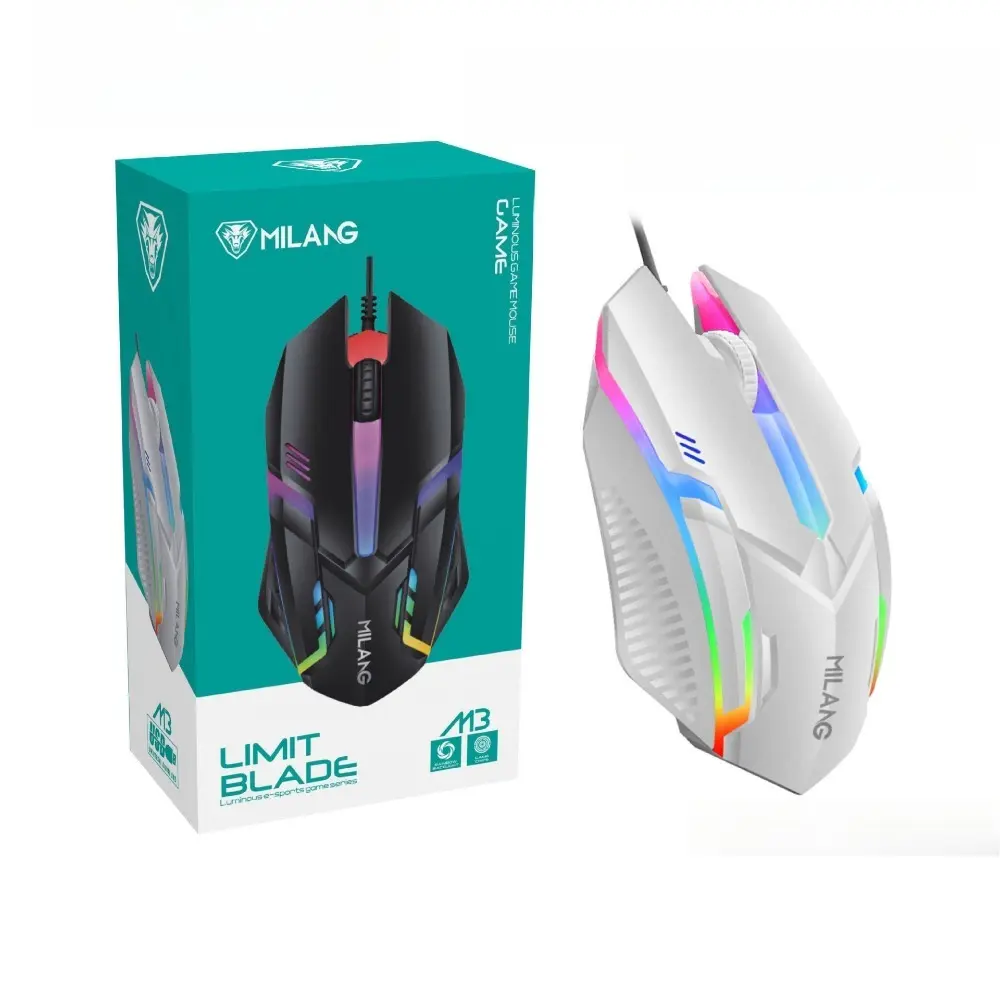 1pc USB-Wired Ergonomic Luminous Gaming Mouse - Plug-and-Play, Universal for Desktops, Laptops, Ideal for Players