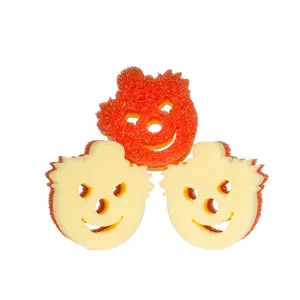 Scrub Daddy Special Edition Spirit Halloween Dual-Sided Creepy Clown Scrubber and Sponge - 3 Count