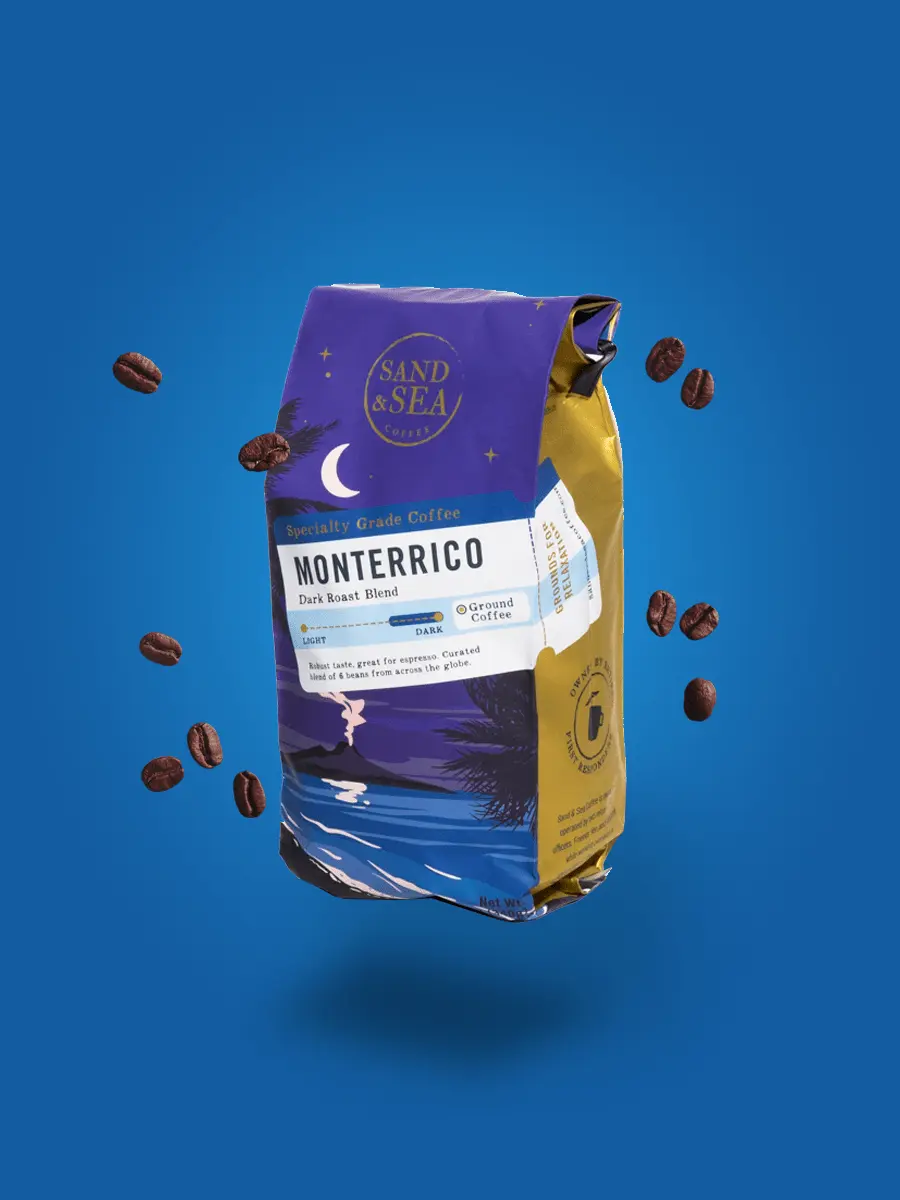 Monterrico - Dark Roast Blend Natural Sugar Free Dairy Free Low Fat