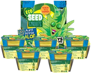 Eco Seed Sprouts Aunt Annie Aloe - Multipack of 5