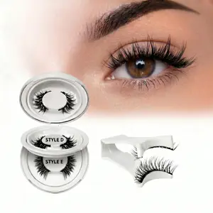 2 Pairs Magnetic Eyelashes Kit | Natural Reusable Lash Clusters with Applicator | No Glue Needed Easy Wear & Remove Lash Set travel beauty
