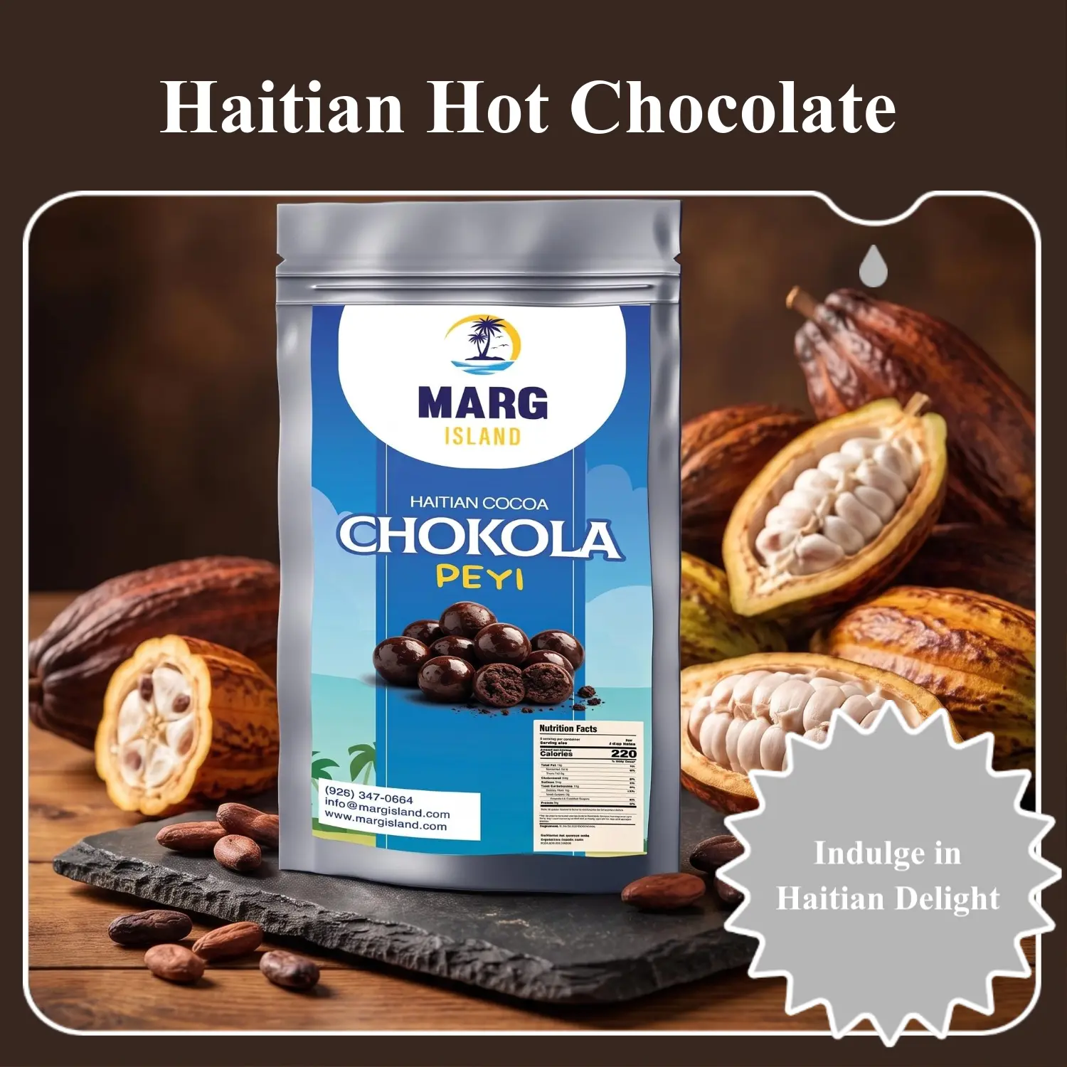 Marg Island Chokola Peyi 3 Boul – Traditional Haitian Hot Chocolate Balls