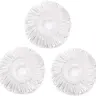 Tidy Monster 3 Pack Spin Mop Replacement Head for All 360 Spin Mop Systems, High Quality Microfibers Material,Both For Dry and Wet use mopheads
