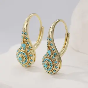 LisiZen Pure Copper Earrings French Retro Style Micro-Inlaid Gold Sophisticated Light Luxury Earrings Unique Elegant Fashion Must-Have DZEH5724