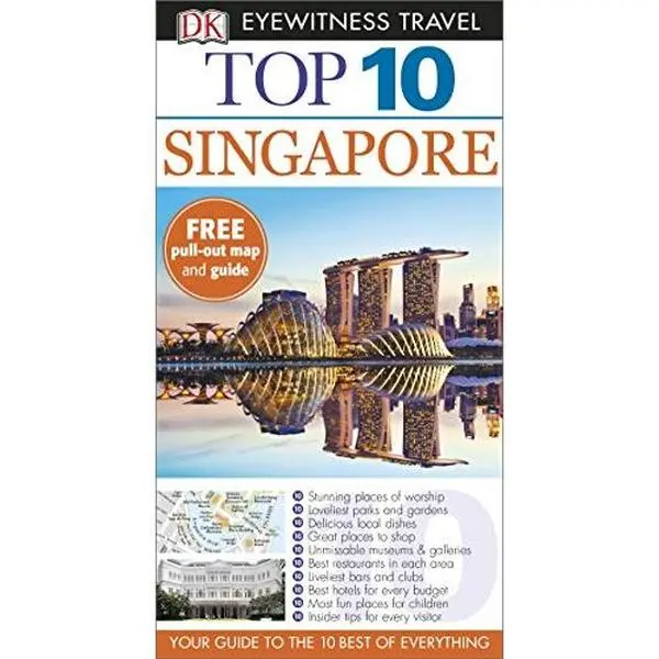 USED DK Eyewitness Top 10 Travel Guide Book: Singapore by DK Travel (Paperback)