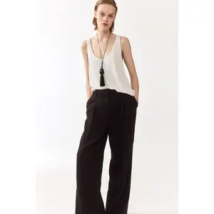 H&M Tailored linen-blend trousers