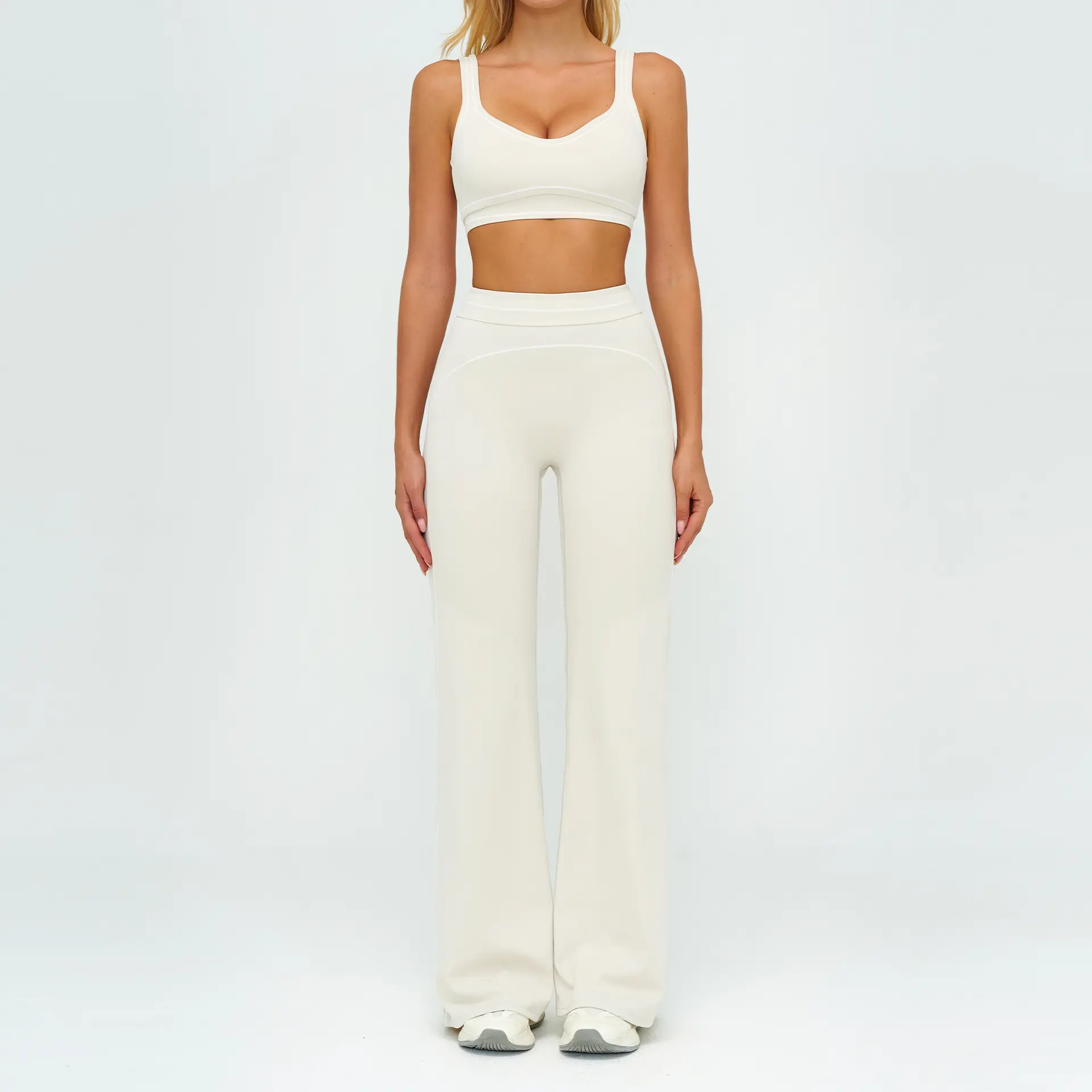 7028 bra+7028 2 wide leg pants   oat apr
