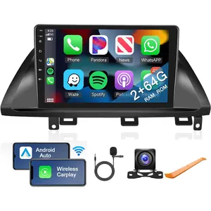2+64G for Honda Odyssey 2005 2006 2007 2008 2009 2010 Android Car Stereo with Wireless Carplay Android Auto, 10.1" Touchscreen Car Radio WiFi GPS Navi Bluetooth HiFi USB FM/RDS SWC Backup Camera