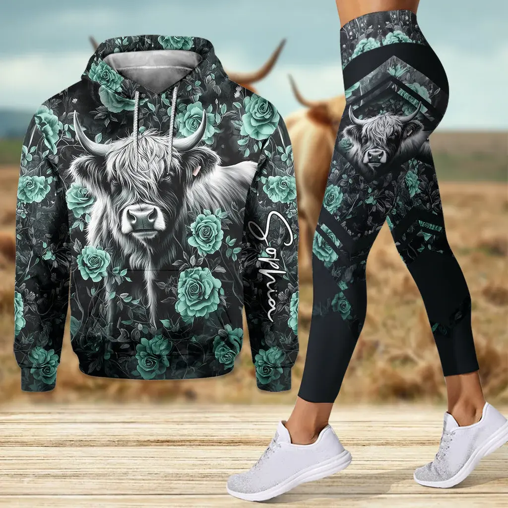 Purple Cow Highland - Personalized Combo Hoodie Leggings