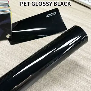 Vinyl Car Wrap Film, Pet Glossy Motorcycle Sticker, Breathable Low-Adhesive Protective Decal, Durable Auto Protection, Car Decals