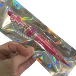 Pink beaded mechanical pencil