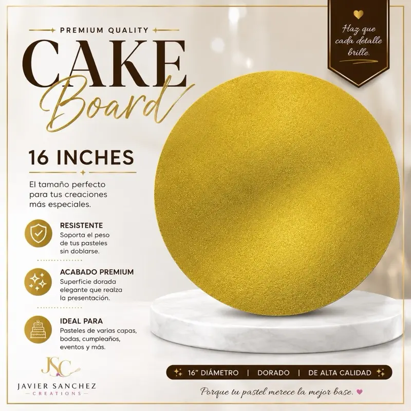 Cake board 16 inch set of 5 boards