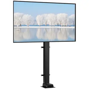 【Summervibes】VEVOR Motorized TV Lift with Swivel, Adjustable Height 28.74-68.11 Inch for 32-70 Inch TVs, Remote Controlled, 154 Lbs Capacity, Manual Left/Right Swivel 30° TV Stand
