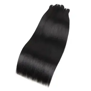 MISS ROLA 12''-26'' Shiny Straight Human Hair Bundles  16A 100% Unprocessed Raw Vietnamese Hair Extensions 4 Bundles Set Quick Weave Sew-In Bundles Extensions for Black Women