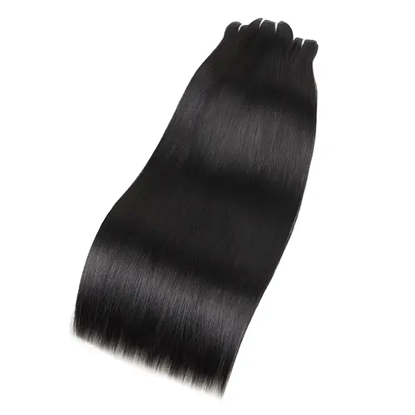 MISS ROLA 12''-26'' Shiny Straight Double Drawn Human Hair Bundles  16A 100% Unprocessed Raw Vietnamese Hair Extensions 4 Bundles Set Double Wefted Quick Weave Sew-In Bundles Extensions for Black Women