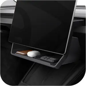 Compatible with Tesla (Standard, Premium, and Performance versions 2025/2026 models) and (Standard, Premium, and Performance versions 2024/25/26 models) Storage Box Under Screen (Upgraded Version)
