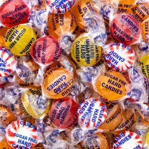 Sugar Free Candy - 1 Pound Pack - Hard Candy Individually Wrapped - Lemon, Butterscotch, Peppermint, Cinnamon - Office Bowl Mix - Old Fashioned Sugarless Treats