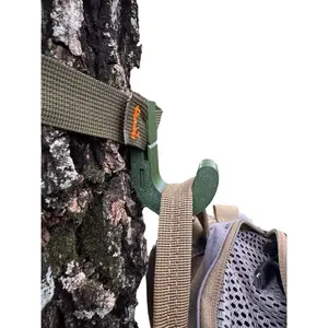 Gear Hook - Durable Tree Mounting Hook for Outdoor Gear and Equipment - Green - Ideal for Hanging Packs and Quivers