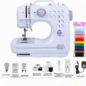 Mini Sewing Machine, 12-Needle Multi-Function Automatic Pedal for Beginners, Valentine's Day Gift for Her