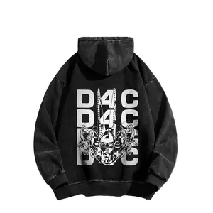 SBR D4C Acid Wash Hoodie“JOJO's Bizarre Adventure” American Style, Regular Fit, Menfashion, anime lover，Street Style Top.