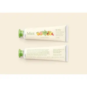 Mint Travel 3-Pack of 1oz Revitin Mint Toothpaste  Fluoride-Free,  No SLS, Gluten Free, Dye Free, GMO Free, No Sweeteners | Non-Toxic, Kid Approved, Pack of 3