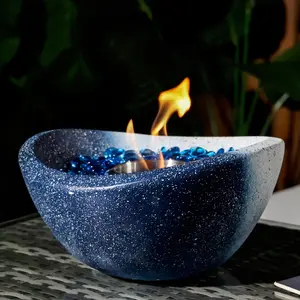 FathersDayGift Tabletop Fire Pit with Smores Maker Kit Portable Indoor/Outdoor Mini Small Fireplace Table Top Decor Home Patio Balcony Backyard Gifts for Women Mom Her Wedding Mothers Day Housewarming Birthday Gift