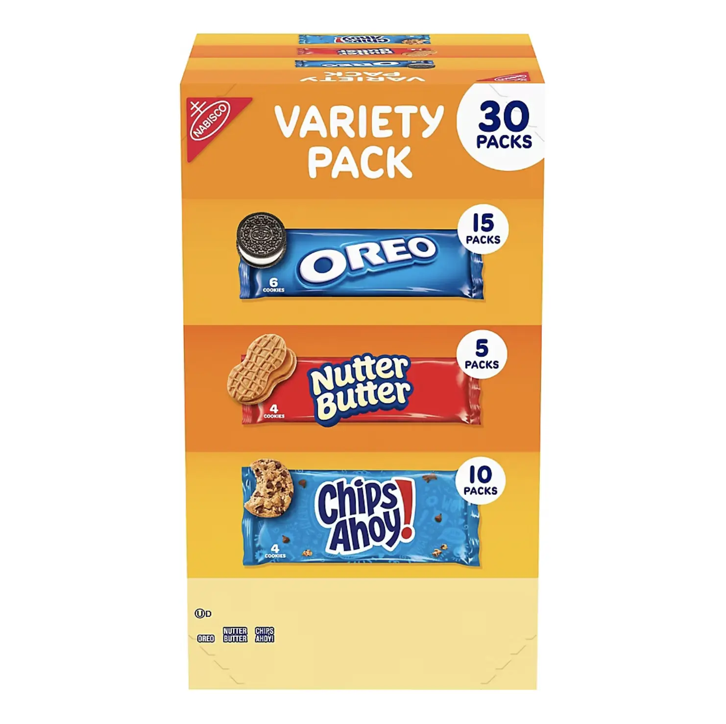 Nabisco Cookie Variety Pack, Snack Packs, 30 pack