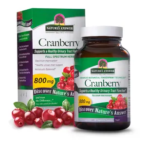 Nature's Answer Cranberry Fruit Vegetarian Capsules, 90-Capsules | Promotes Urinary Tract Support | Healthy Bladder Function | Natural Detoxifier | Vegan | Single Count