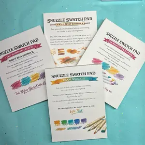 SnuzzleTime Swatch Pad Color Testing Sheets Notepad