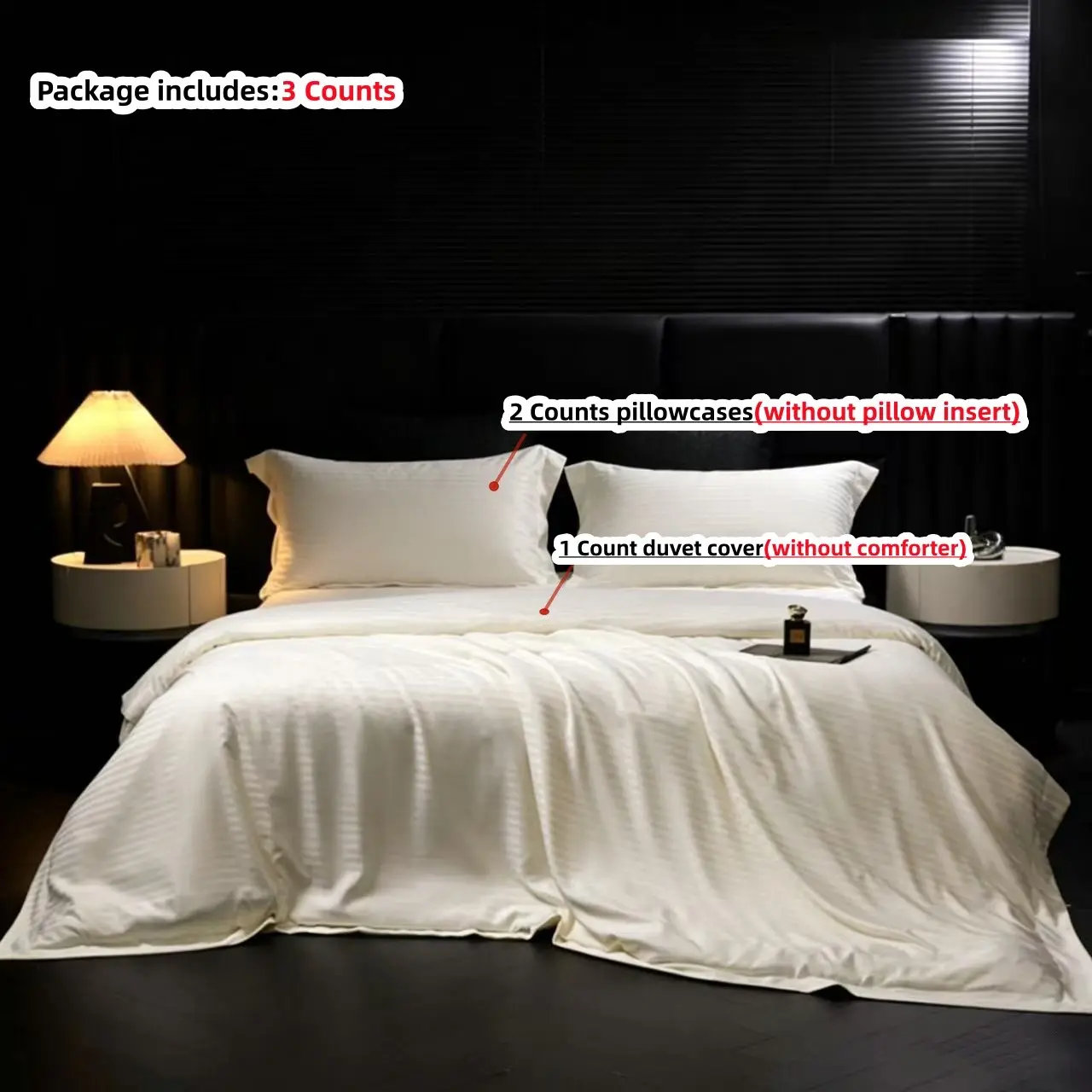 Solid Color Bedding Set, 3 Counts/set Including 1 Count Duvet Cover & 2 Counts Pillowcase without Filler, Soft Comfortable Bedding Set for Home Bedroom, Duvet Cover Sets