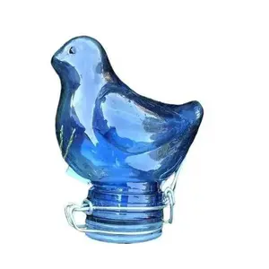 Bird 100mL Colored Glass Airtight Container (Royal Blue) Storage Jar Bottles Colorful Tin Canister