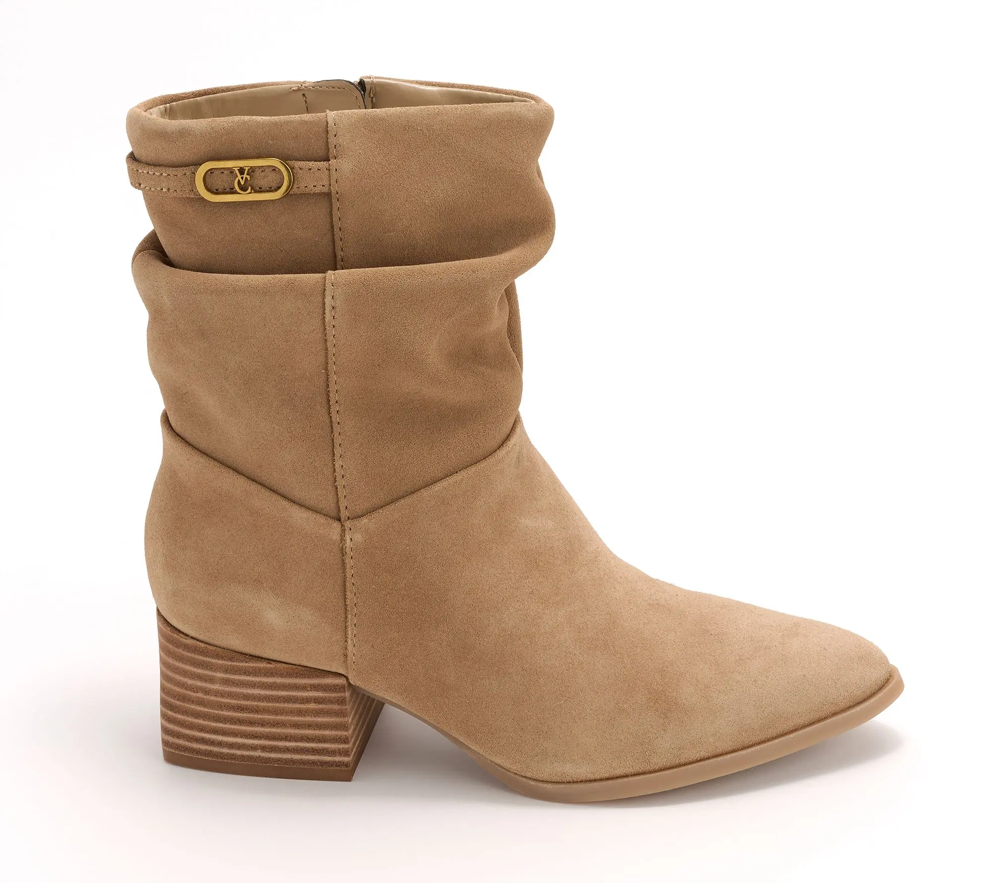Vince Camuto Water-Repellent Leather or Suede Mid Shaft Boots - Orsina Vince Camuto Water-Repellent Leather or Suede Mid Shaft Boots - Orsina