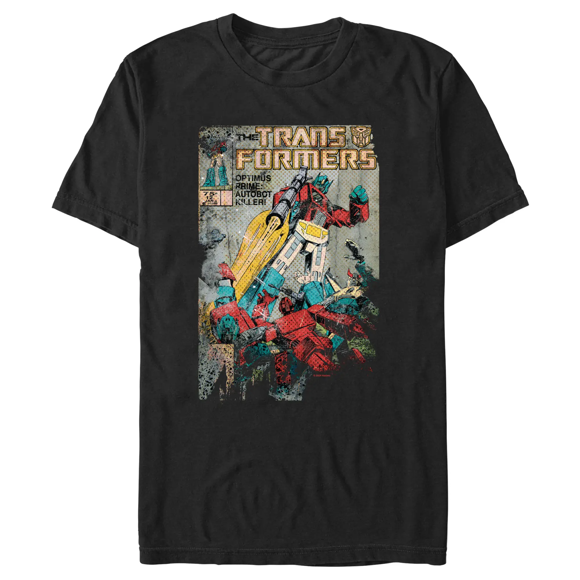 Men's Transformers Distressed Optimus Prime Autobot Killer T-Shirt