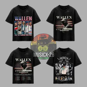 MW - Still The Problem Tour 2026  For Wallen Nation Premium Cotton Washed T-Shirt, I'm the Problem Album Tee, MW Country Music Fan Graphic Tee, Concert Music Fan Merch Shirt